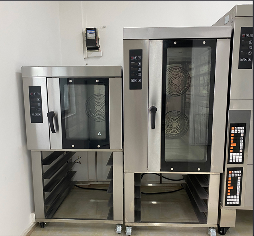 فرن بخار غاز كهربائي تقليدي ميكانيكي صناعي كبير صغير أفضل سعر لصناعة الخبز في المخبز countertop لبيع الكعك 5 8 10