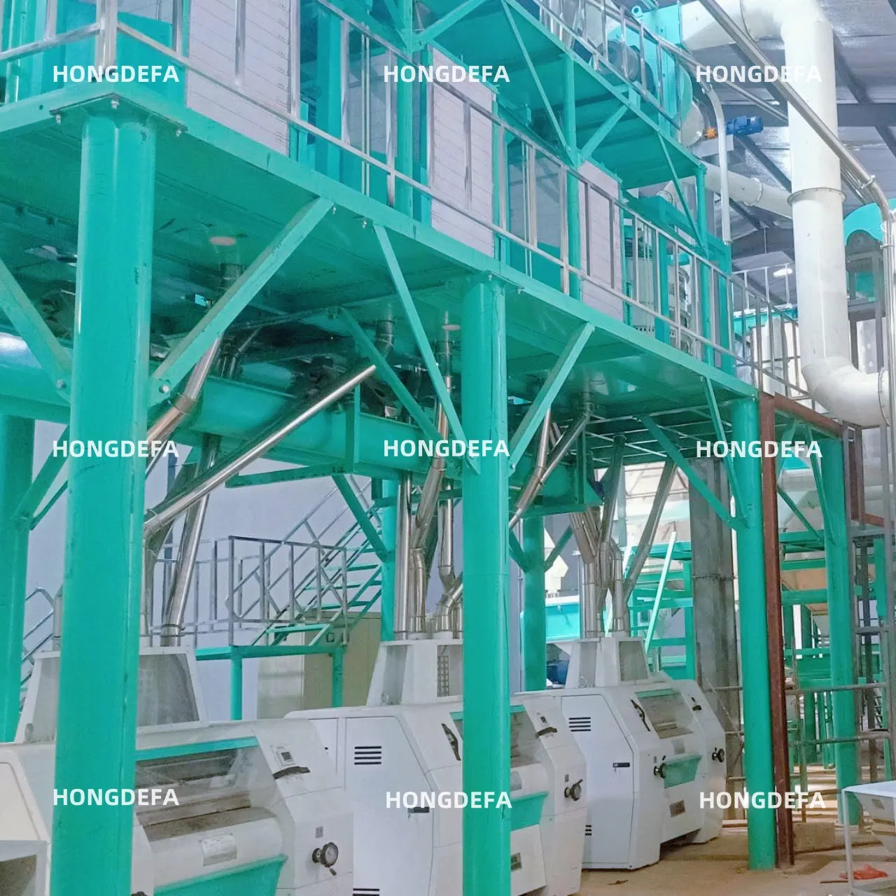 80t/D مصنع مطحنة دقيق القمح بتصميم وهيكل وفق المعايير الأوروبية