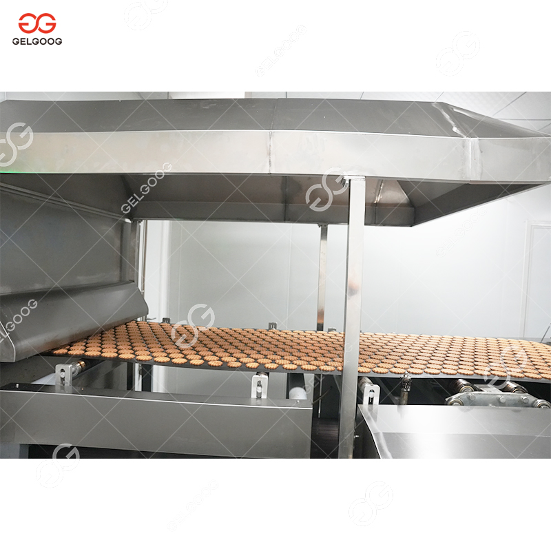 خط إنتاج أوتوماتيكي كامل 1200kg/H لصنع البسكويت الصلب واللين ماكينة صنع البسكويت والكوكيز