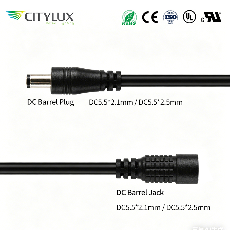 16 20 22 كابل XLPE AWG 2 دبوس DC5521 5525 موصل جاك ذكر أنثى محول سلك تمديد