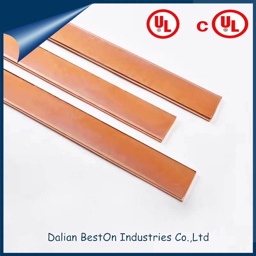 0.15-0.5 mm Electroplating Flat Bar Grounding Conductor for Lightning Protection Grounding