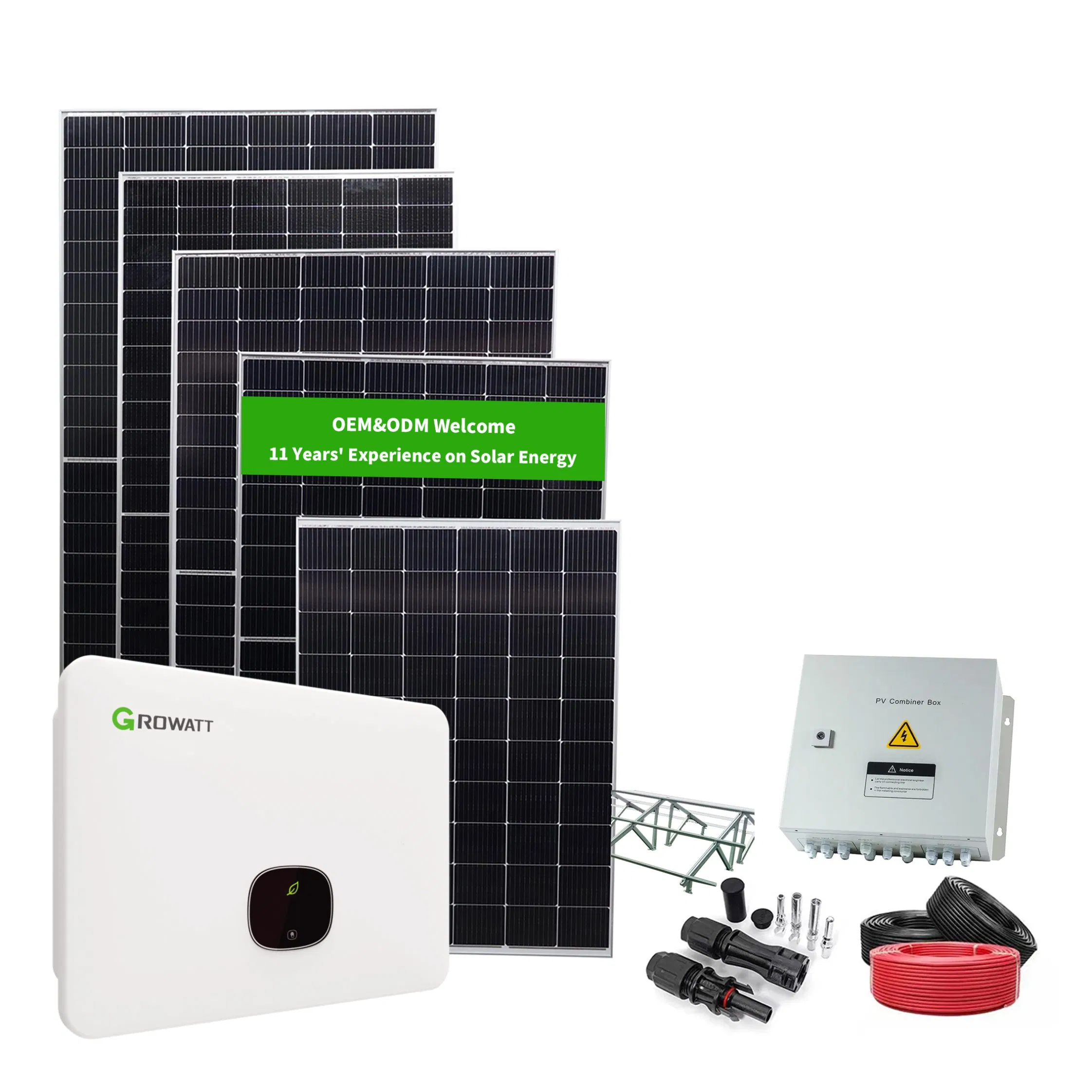 25kw 50kw على مجموعة ألواح الطاقة الشمسية الكاملة