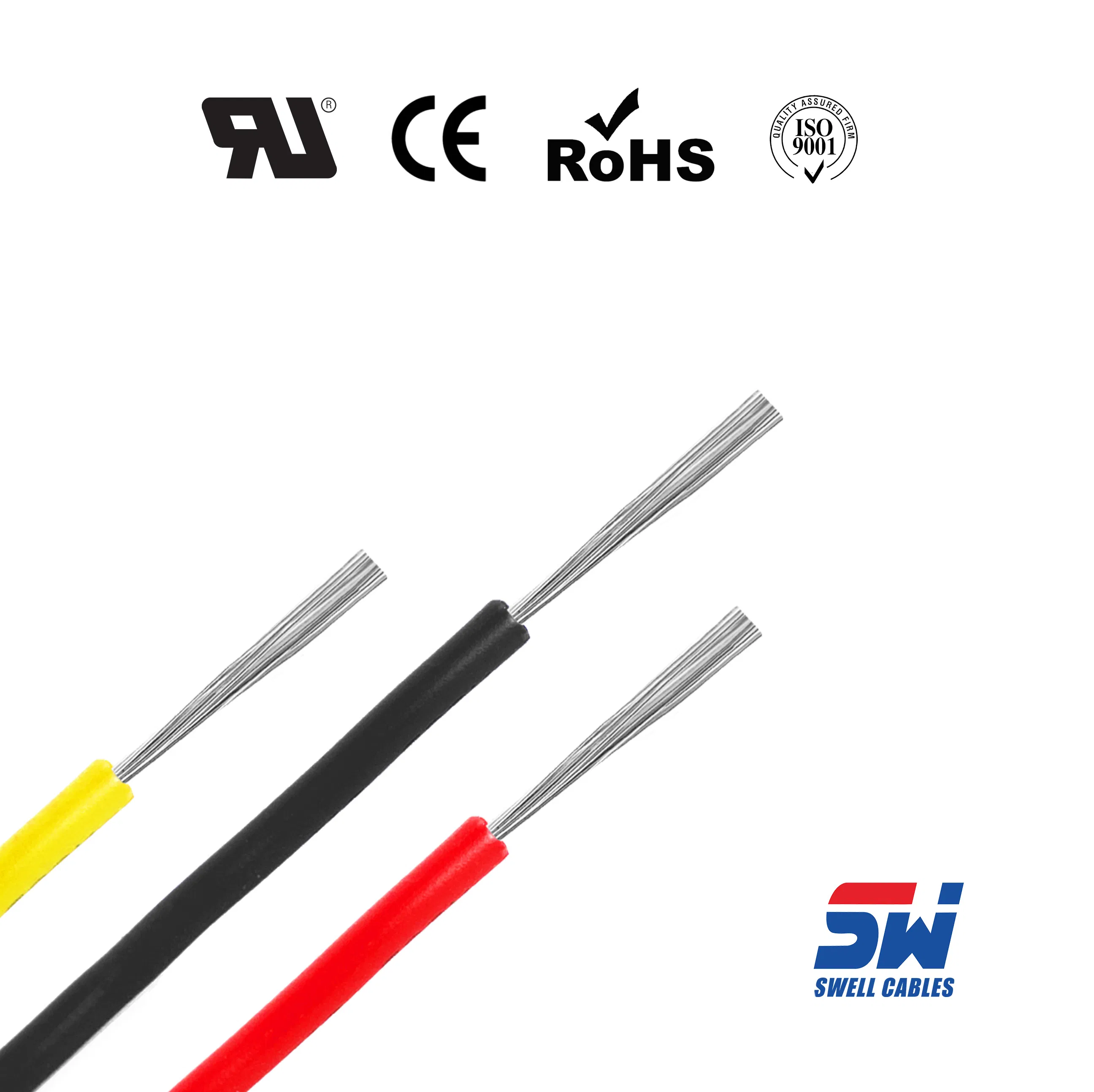 UL3932 سلك إلكتروني عالي الجهد XLPE 14 موصل نحاسي AWG 2000V 125℃ لمحولات الجهد العالي والعواكس الشمسية