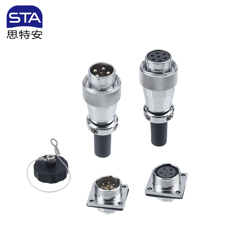 Ws20 Aviation Plug 25A Electrical Adapter OEM/ODM Waterproof Industry Solar Power System Wire Connector