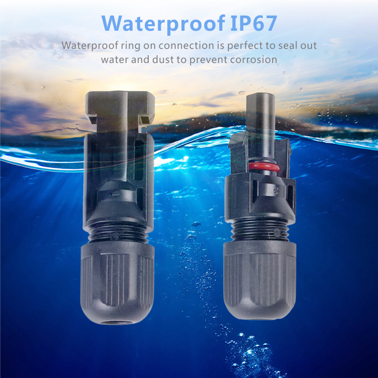 IP67 30A 1000V دي سي 2.5-6mm2 موصل كابل الطاقة الشمسية لنظام الطاقة الشمسية
