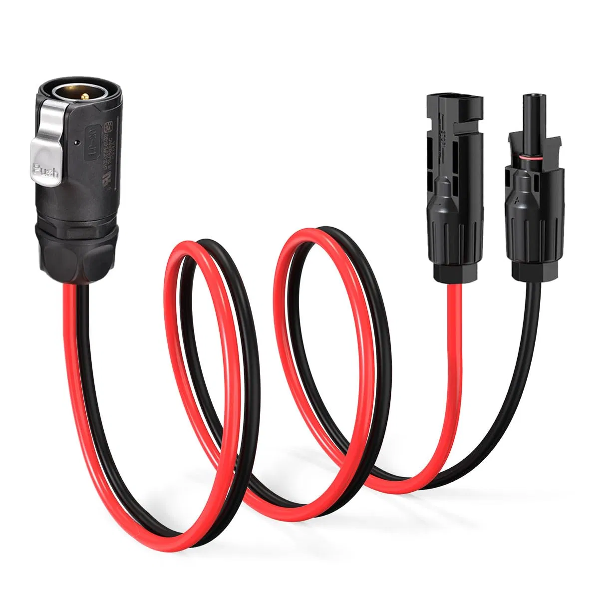 10AWG 2 موصل دائري صناعي لتوصيل الطاقة إلى محول الطاقة الشمسية لمنافذ الطاقة الشمسية في سيارات الريف وحقيبة الألواح الشمسية