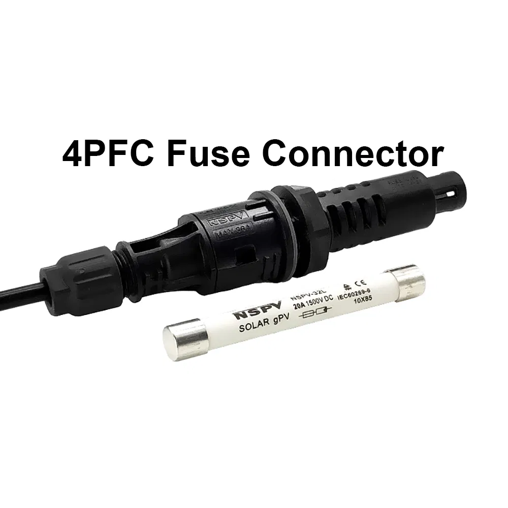 صندوق دمج الفيوزات لمحول الطاقة الشمسية موصل الفيوز DC 1500V 32A إلى 50A