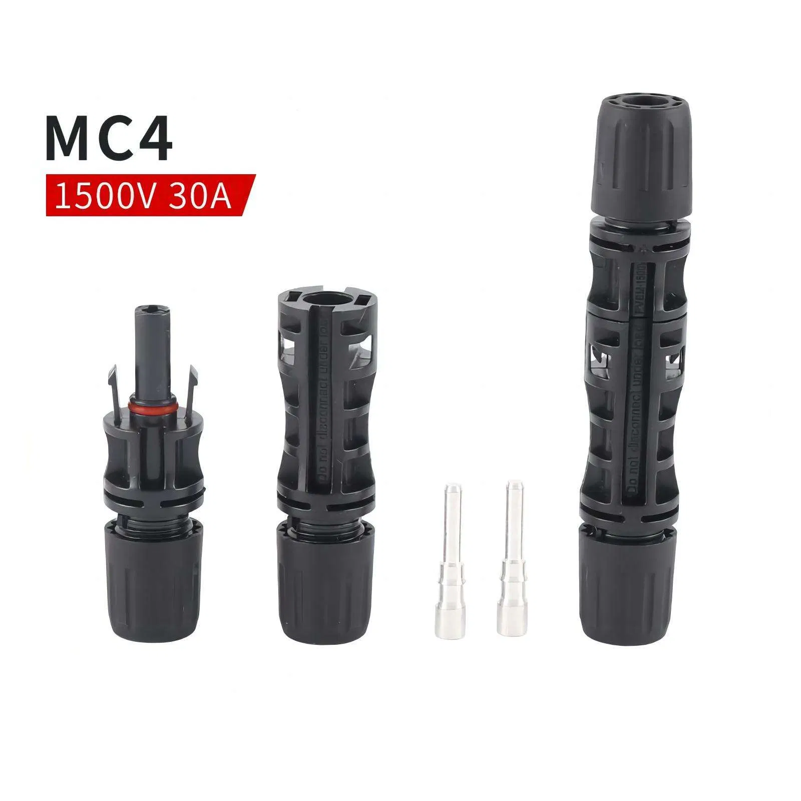 موصل شمسي 1000V 1500V 30A اتصال طاقة مقاوم للماء IP68 موصل ضوئي