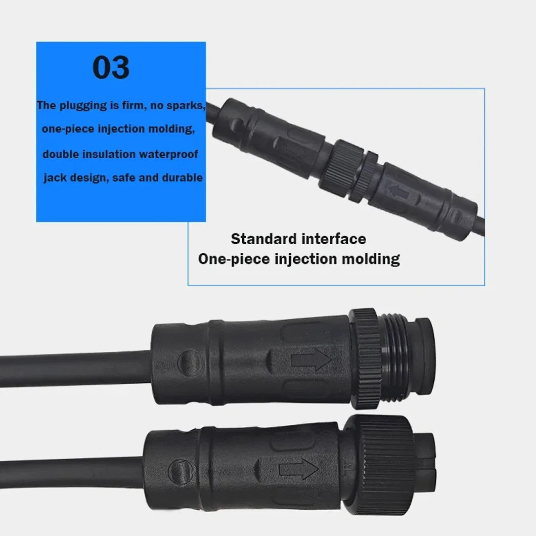 موصل طيران نايلون مقاوم للماء مخصص OEM M16 مع كابل مطاطي لمراقبة الطاقة الشمسية لمصباح الحديقة والمعدات الصناعية