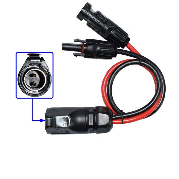 10AWG 2 موصل دائري صناعي لتحويل الطاقة إلى كابل شمسي للوحة شمسية محمولة