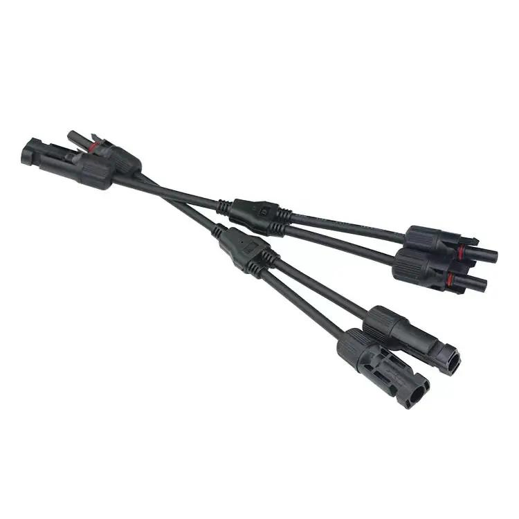 موصل كابل الطاقة الشمسية كينغ ووه موصل العاكس IP67 1000V 1500V Mc4 موصل لنظام الطاقة الشمسية