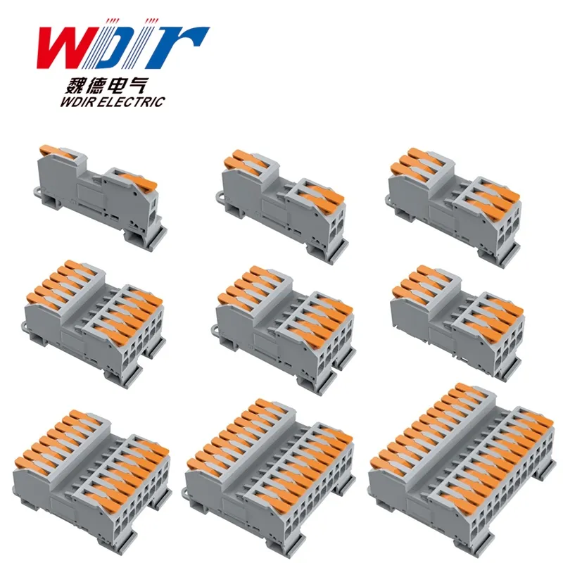 موصل سلكي مثبت على سكة مع صندوق تخزين الطاقة Lt-4ffd 450V 32A
