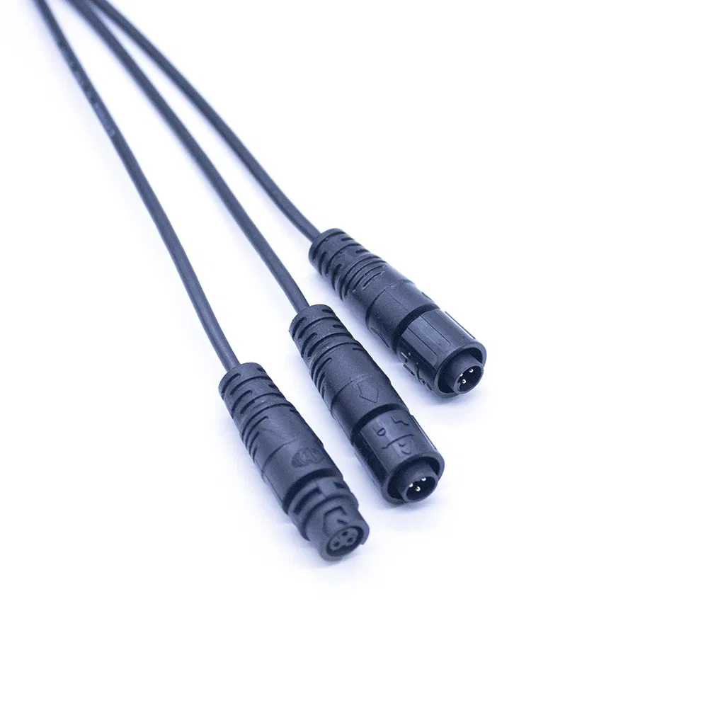 M12 قفل سريع 3 دبوس ذكر أنثى إلى RJ45 إشارة الطاقة كابل ضوء شمسي مقاوم للماء موصل سلك مصباح الشارع