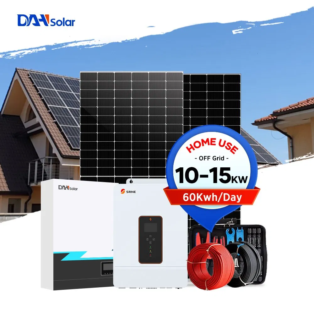 مجموعة أنظمة الطاقة الشمسية المنزلية 3kw 5kw 10kw15kw 20kw 50kw نظام شمسي كامل خارج الشبكة