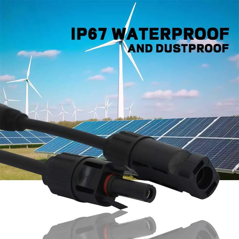 موصلات أسلاك الألواح الشمسية متعددة الاتصال 1000V موصل شمسي IP67 موصل PV مقاوم للماء