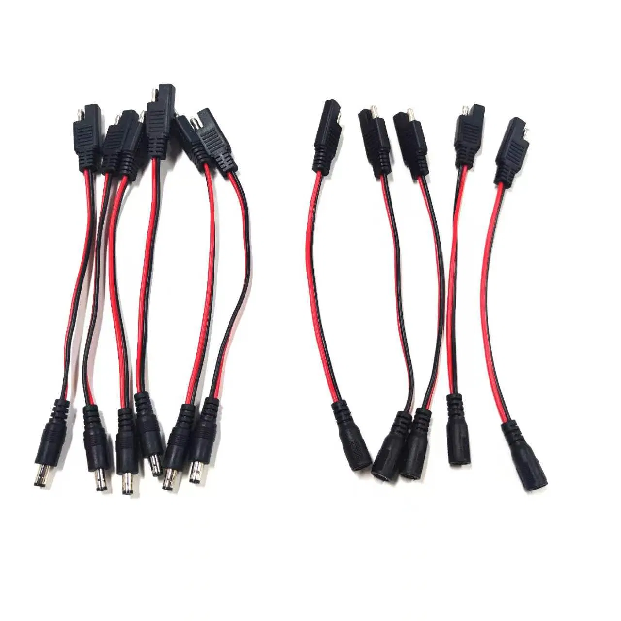 12V موصل كابل الطاقة الأنثوي من DC إلى سلك تمديد SAE محول SAE إلى DC لشاحن الألواح الشمسية وبطارية السيارات RV