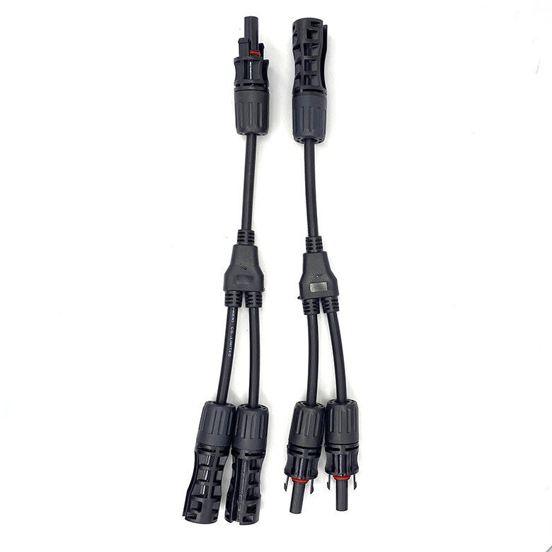 IP67 مقاوم للماء 1000V اتصال 2 في 1 فرع Y Y2 DC PV Mc4 كابل طاقة الطاقة الشمسية موصل لنظام الطاقة الشمسية