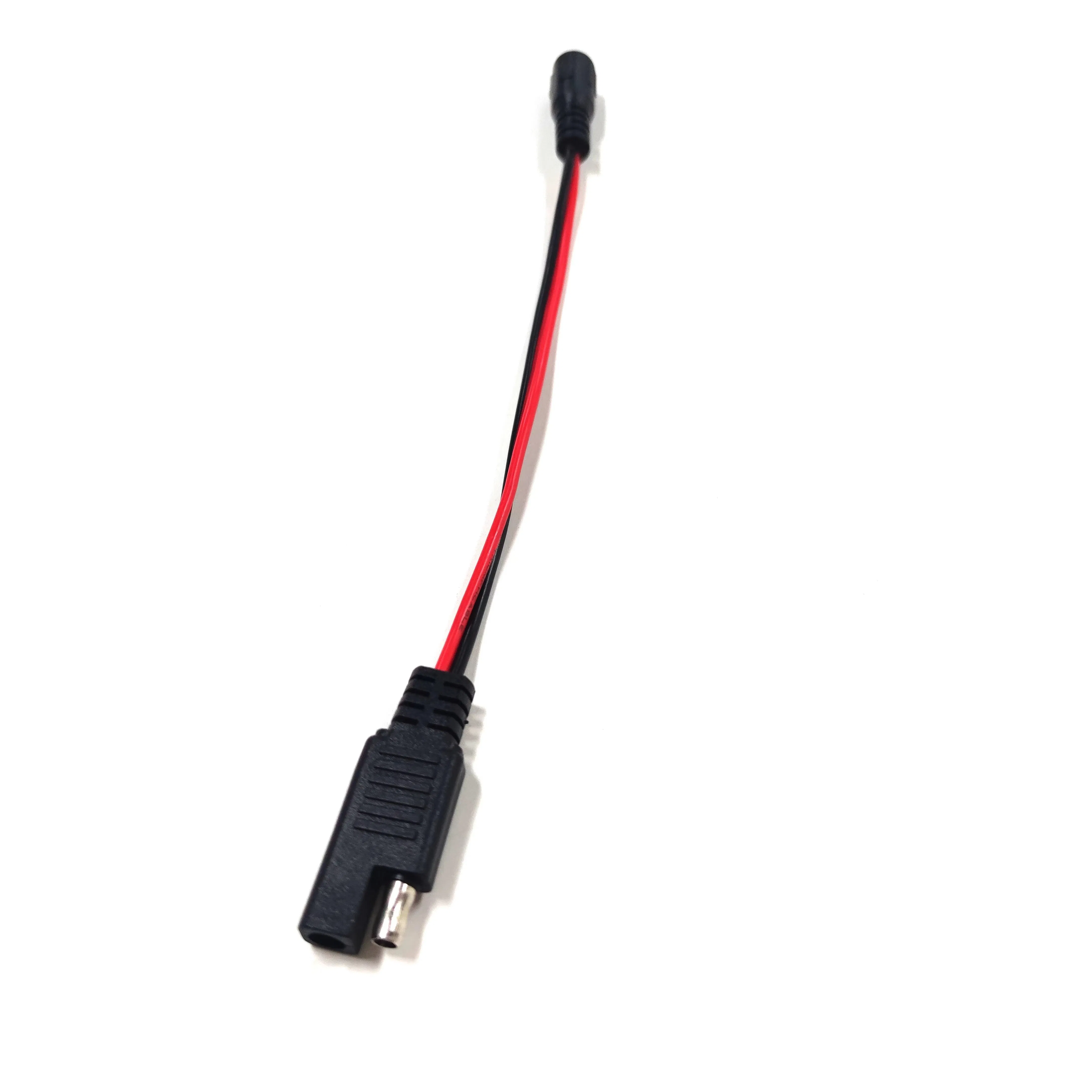 12V موصل كابل الطاقة الأنثوي من DC إلى سلك تمديد SAE محول SAE إلى DC لشاحن الألواح الشمسية وبطارية السيارات RV