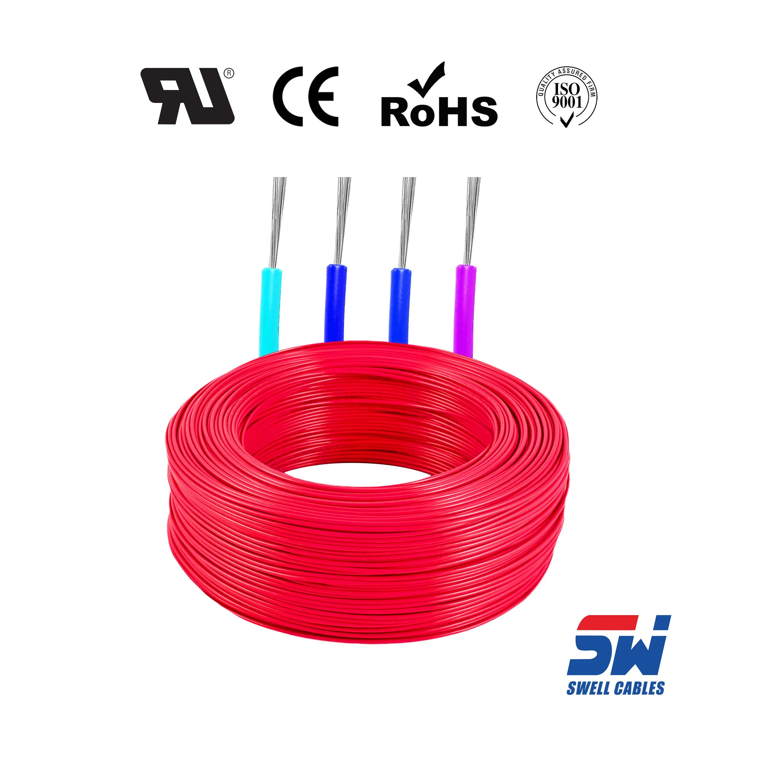 UL11627 سلك إلكتروني عالي الجهد من PVC 14 موصل نحاسي AWG 1000V 105℃ لمحولات الجهد العالي والمحولات الشمسية