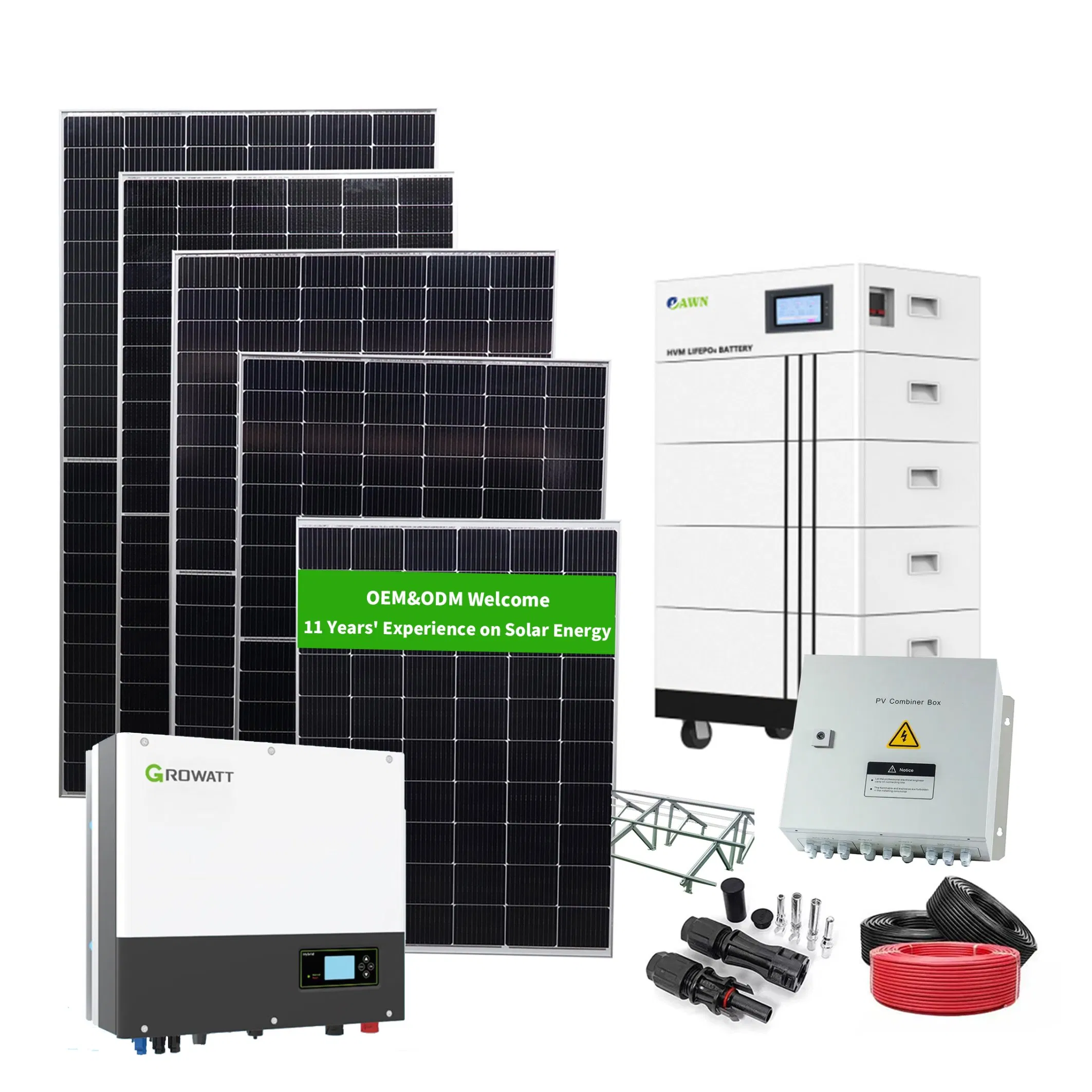 نظام تتبع الطاقة الشمسية على الشبكة الكاملة للمحول الشمسي الصناعي 70kw