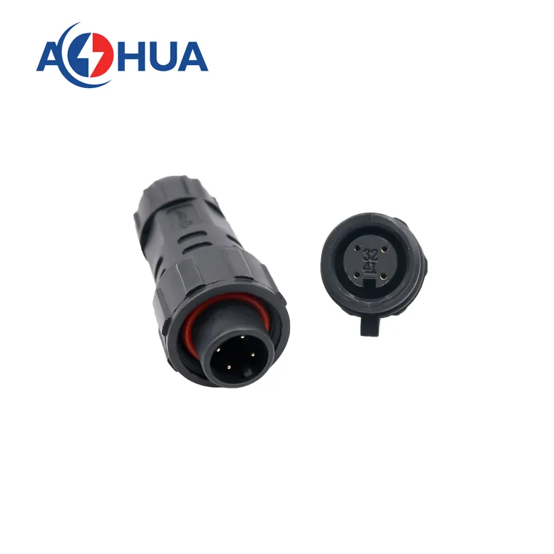 موصل خيط مقاوم للماء IP68 دبوس 5 كهربائي ذكر أنثى تمديد طاقة كابل ضوء LED شمسي M16