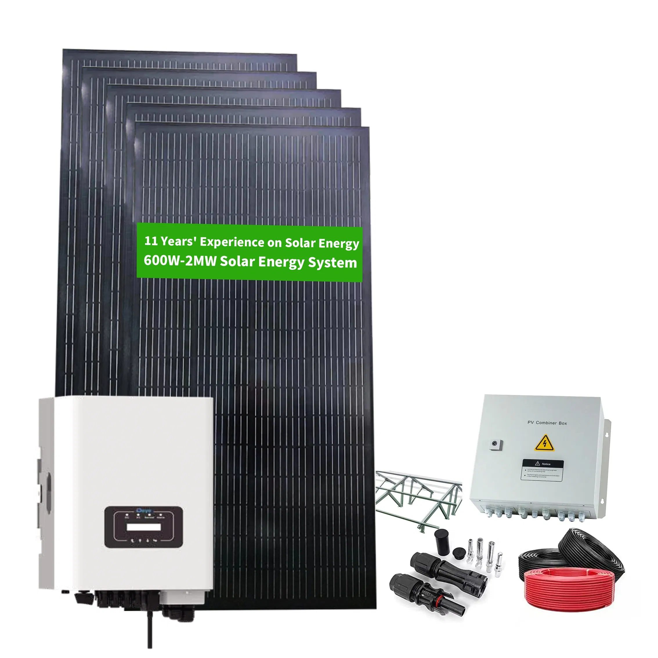 نظام تتبع الطاقة الشمسية على الشبكة الكاملة للمحول الشمسي الصناعي 70kw