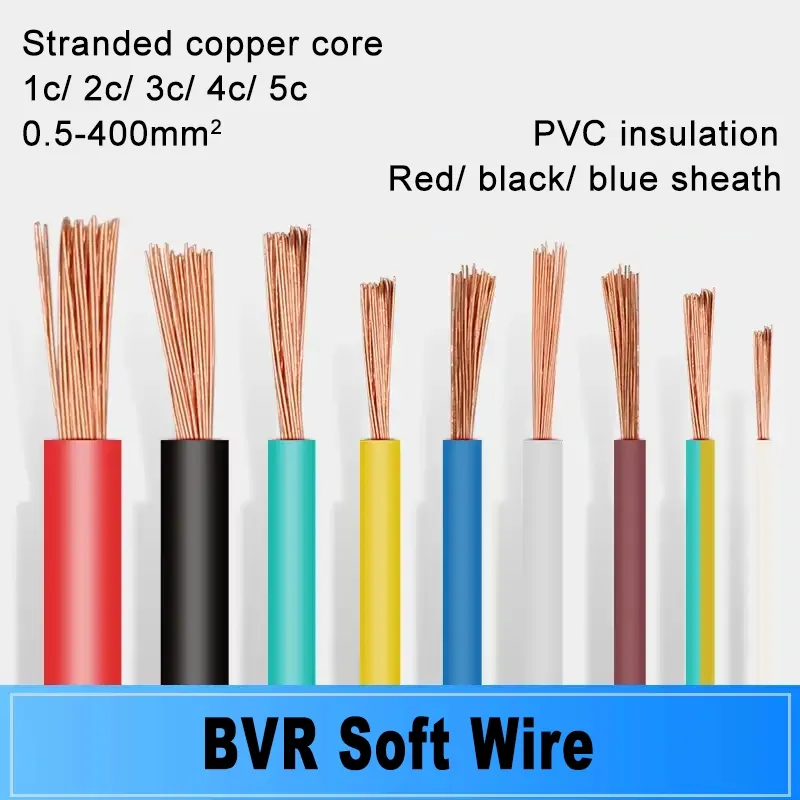 كابل طاقة نحاسي منخفض الجهد من نوع XLPE PVC 4X95mm2-4X300 0.6/1kv موصل نحاسي نقي