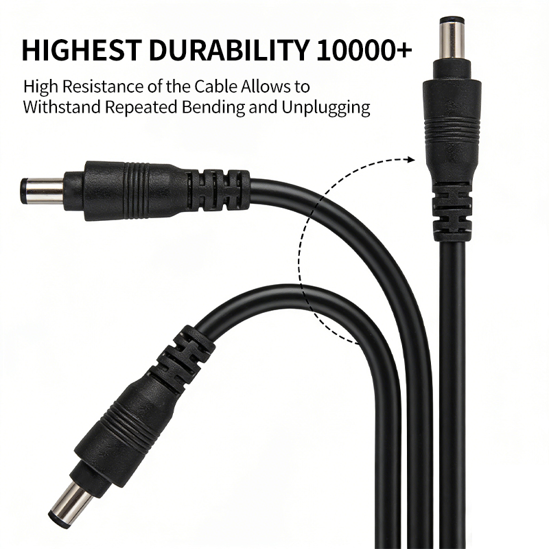 16 20 22 كابل XLPE AWG 2 دبوس DC5521 5525 موصل جاك ذكر أنثى محول سلك تمديد