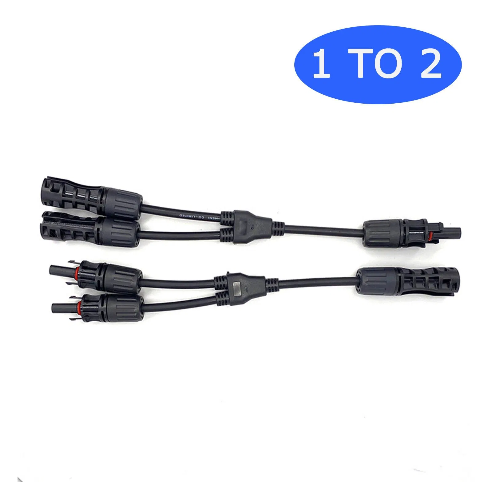 IP67 مقاوم للماء 1000V اتصال 2 في 1 فرع Y Y2 DC PV Mc4 كابل طاقة الطاقة الشمسية موصل لنظام الطاقة الشمسية