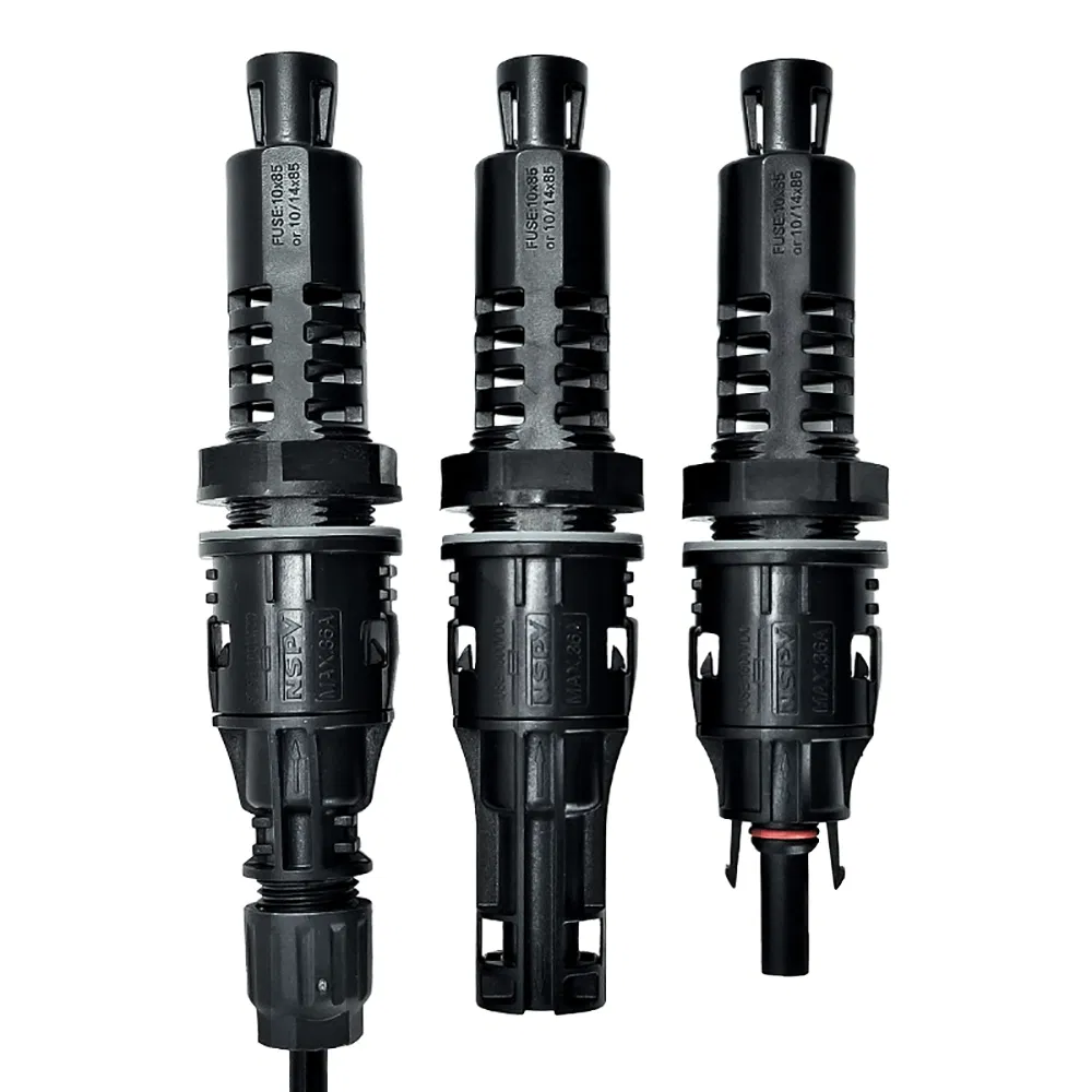 صندوق دمج الفيوزات لمحول الطاقة الشمسية موصل الفيوز DC 1500V 32A إلى 50A