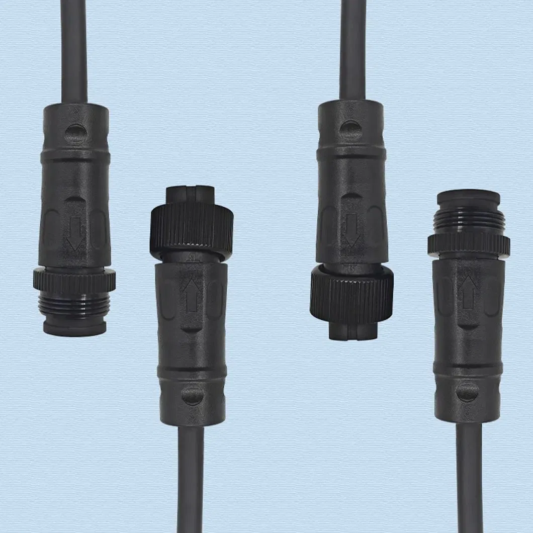 موصل طيران نايلون مقاوم للماء مخصص OEM M16 مع كابل مطاطي لمراقبة الطاقة الشمسية لمصباح الحديقة والمعدات الصناعية