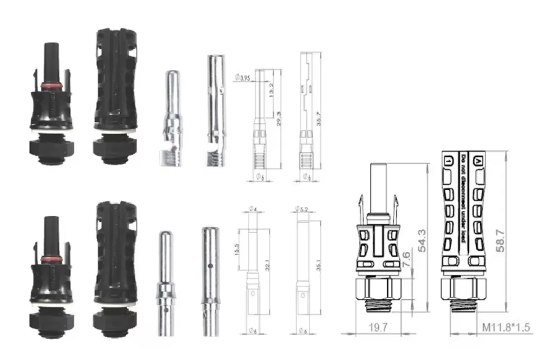 مجموعة موصلات كابلات الطاقة الشمسية المتعددة الاستخدامات مع تيار مستمر 8mm و Xt60