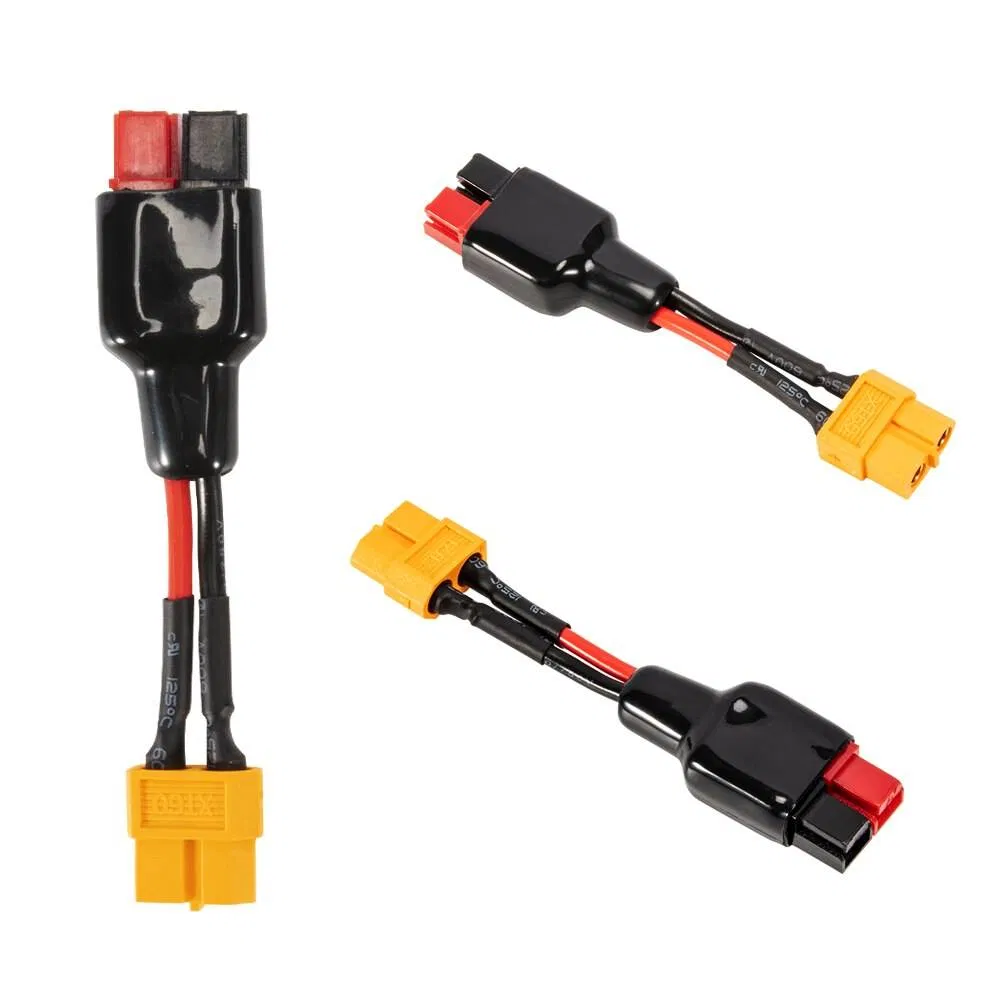 2AWG كابل تمديد بأسلوب أندرسون 4FT 10FT 175A موصلات أندرسون للطاقة توصيل فصل مقبس للألواح الشمسية