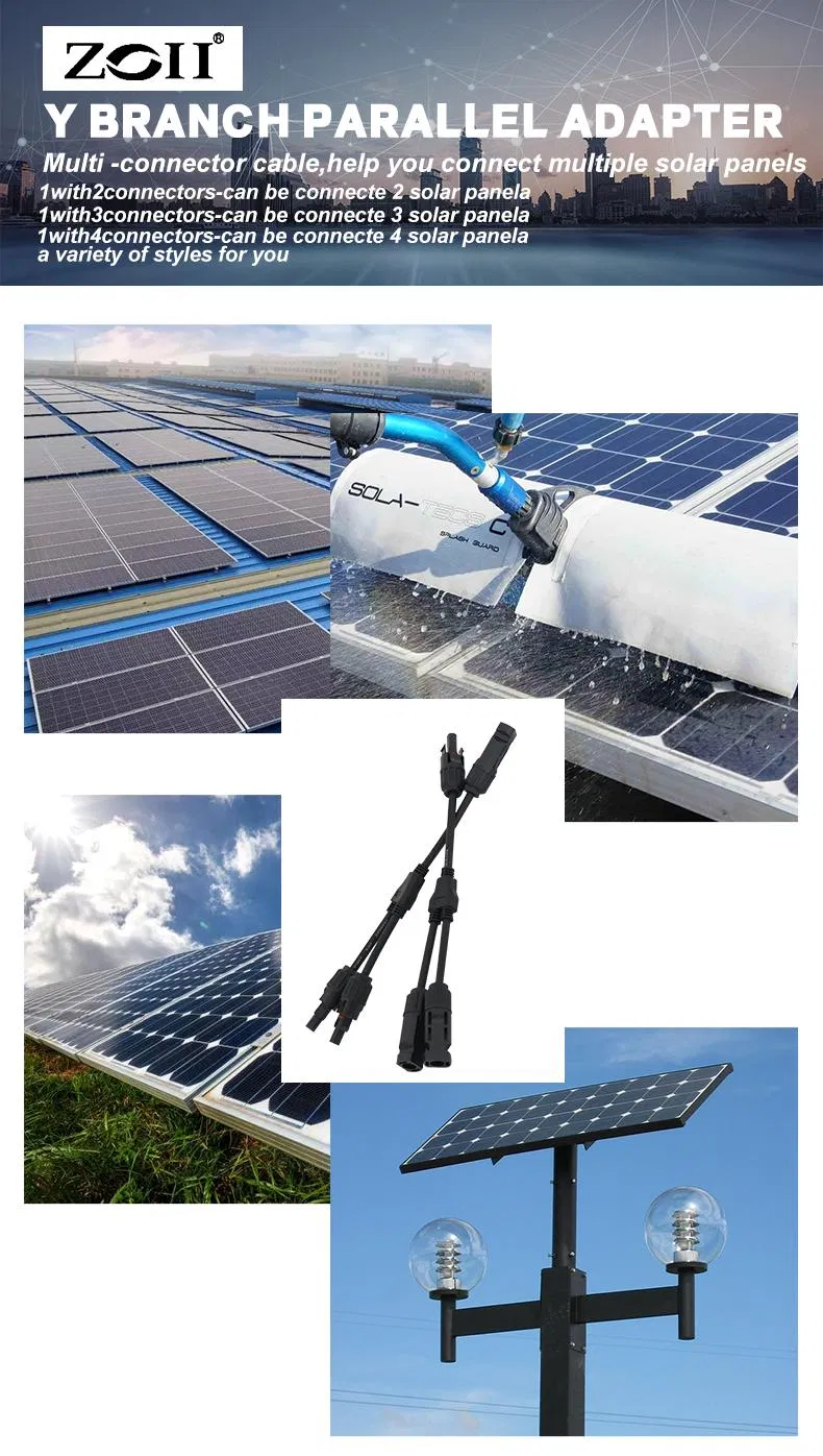 موصلات أسلاك الألواح الشمسية متعددة الاتصال 1000V موصل شمسي IP67 موصل PV مقاوم للماء