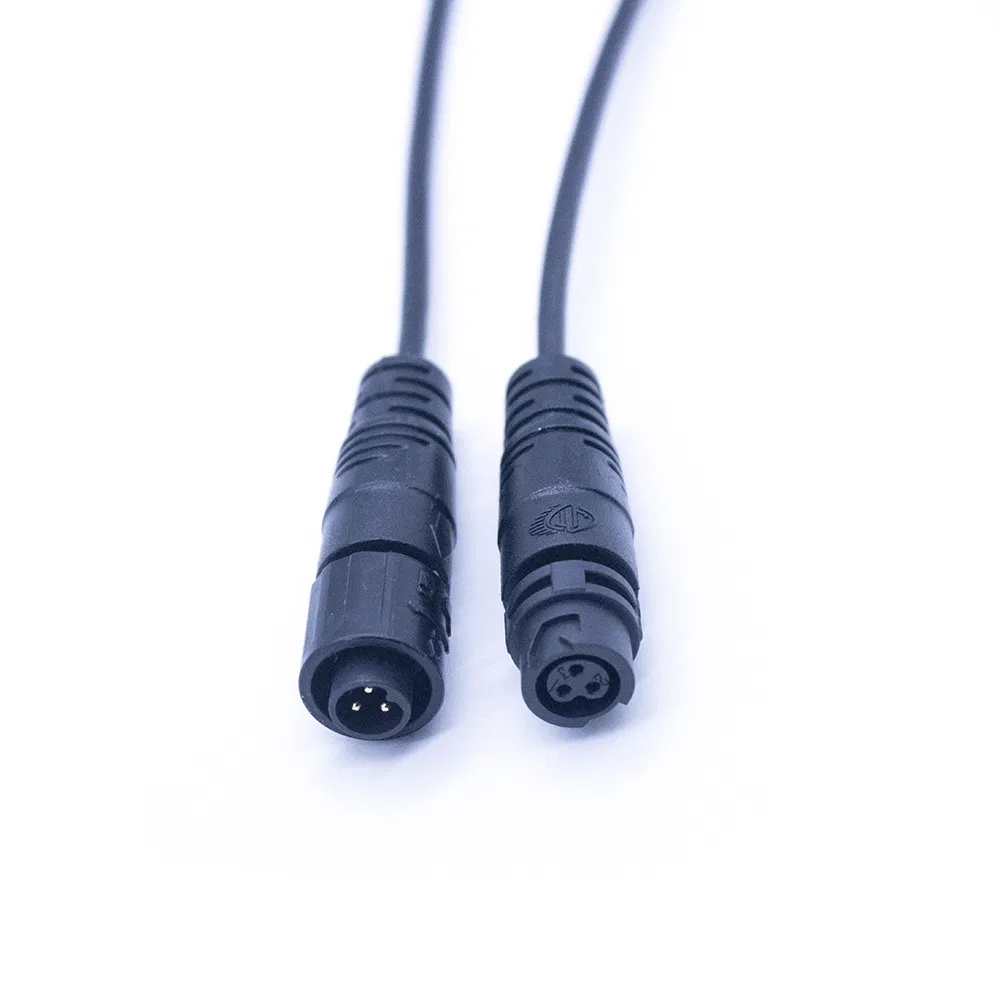 M12 قفل سريع 3 دبوس ذكر أنثى إلى RJ45 إشارة الطاقة كابل ضوء شمسي مقاوم للماء موصل سلك مصباح الشارع