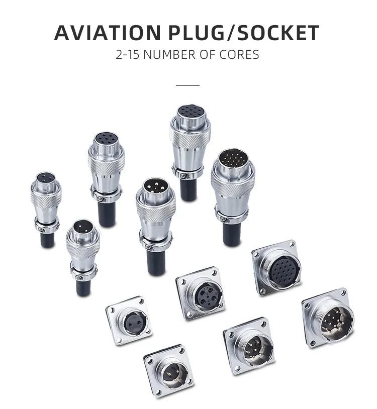 Ws20 Aviation Plug 25A Electrical Adapter OEM/ODM Waterproof Industry Solar Power System Wire Connector