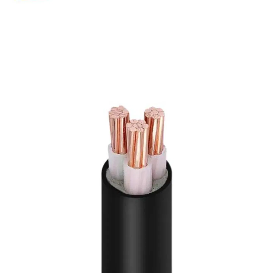 كابل طاقة نحاسي منخفض الجهد من نوع XLPE PVC 4X95mm2-4X300 0.6/1kv موصل نحاسي نقي