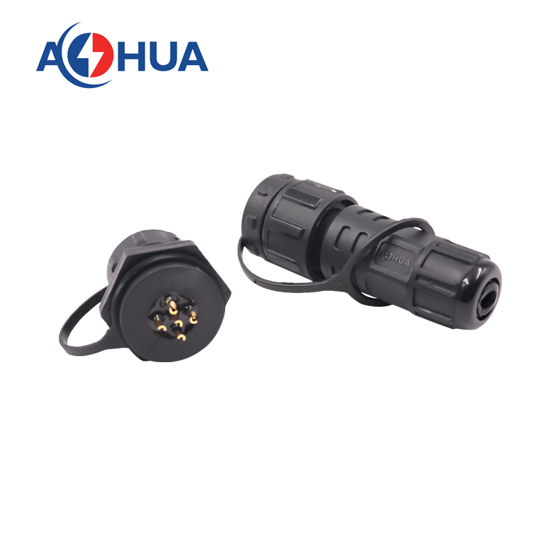 موصل خيط مقاوم للماء IP68 دبوس 5 كهربائي ذكر أنثى تمديد طاقة كابل ضوء LED شمسي M16
