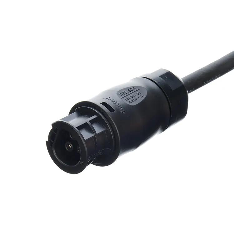 سلك طاقة متناوبة مطاطي H07rn-F قابس شكو IP44 مع موصل بيترى Bc01 IP68 لعاكس الألواح الشمسية