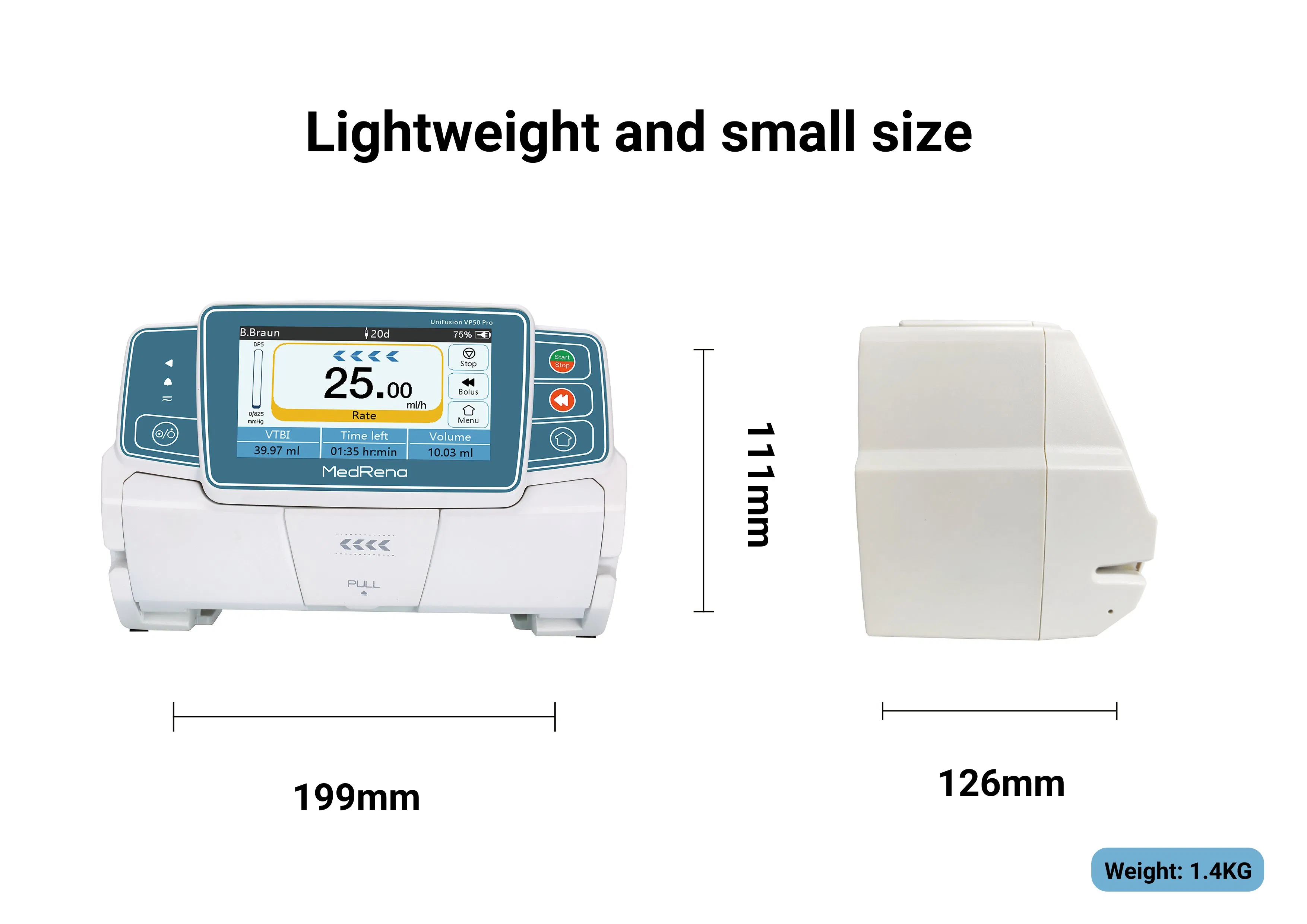Unifusion Vp50 PRO Advanced Smart Infusion Pump&amp; Bomba De Infusion