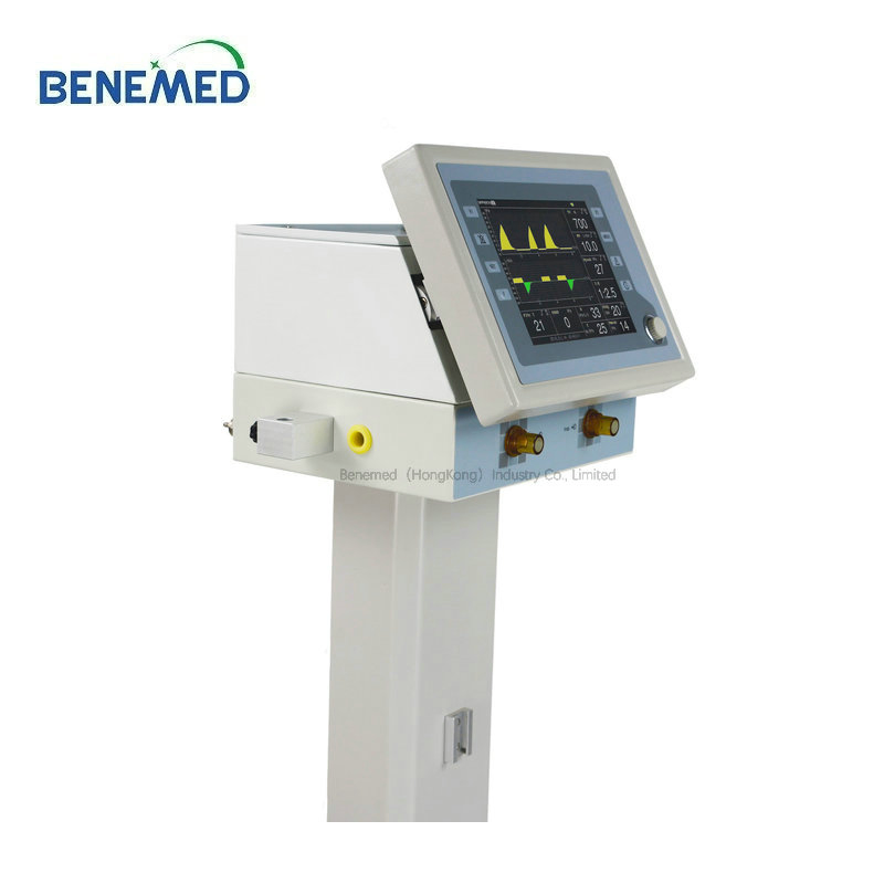 Quality Medical Emergency Equipment ICU Ventilator with Air Compressor