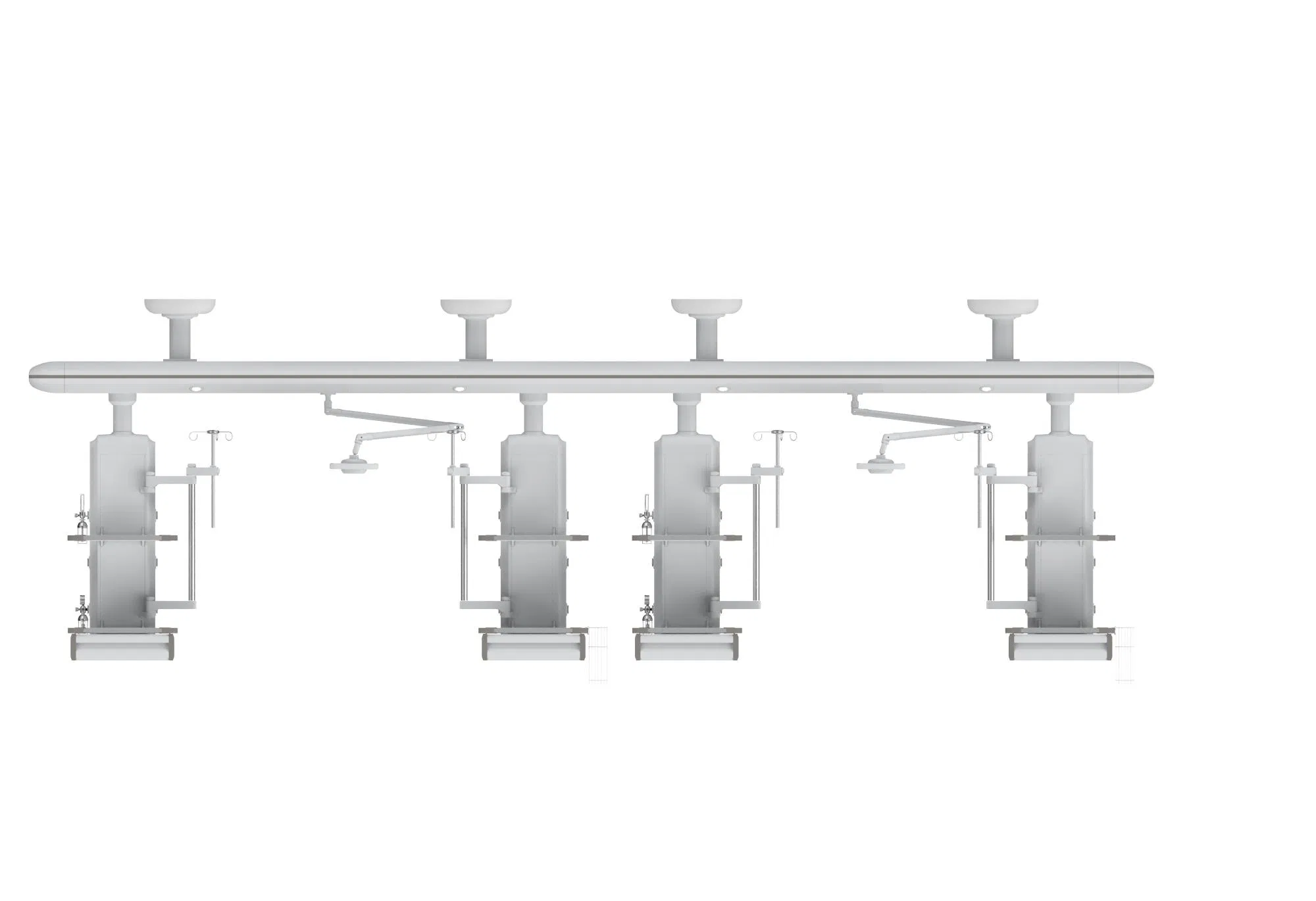 Medical ICU Ceiling Pendant Bridge Type Surgical Pendant Apart Dry-Wet Pendants