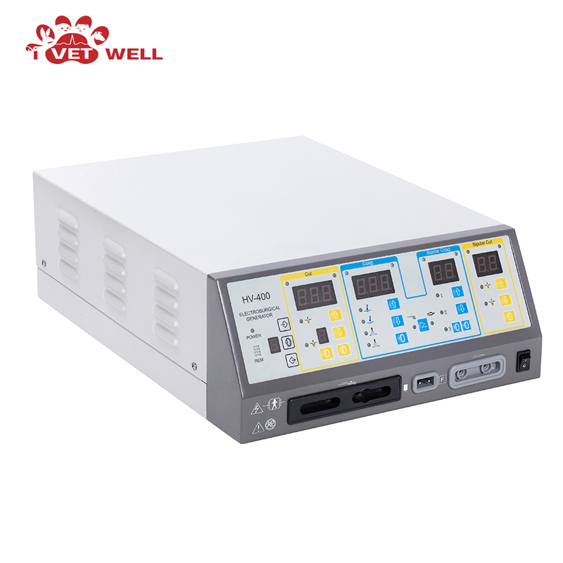 High Power 400W Esu Professional Electrosurgery Generator Monopolar Bipolar System Veterinary Electrosurgical Unit
