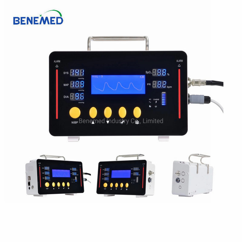 Portable NIBP SpO2 Medical Vital Signs Patient Monitor Bvm-8