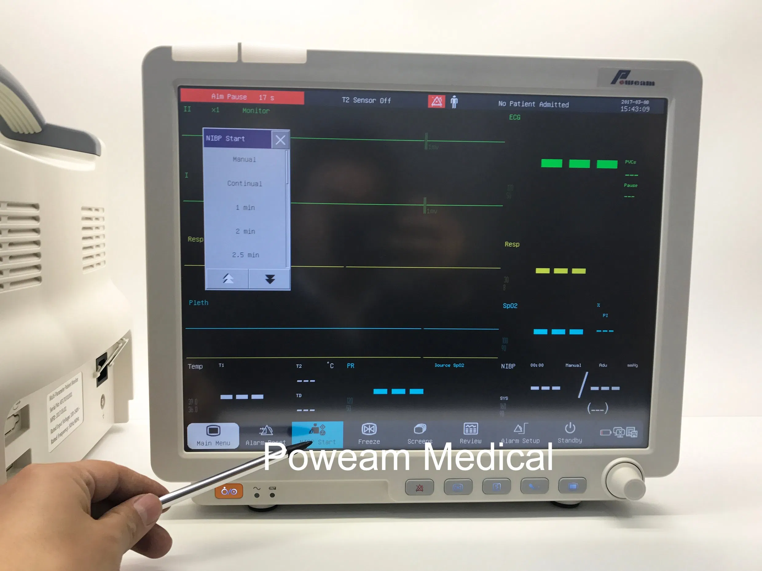 12.1", 15.1"Touch Screen ICU Patient Monitor