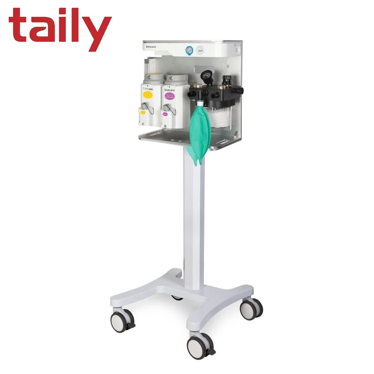 Double Vaporizer Wall Mount Veterinary Anesthesia Machine with Acgo Apl Agss