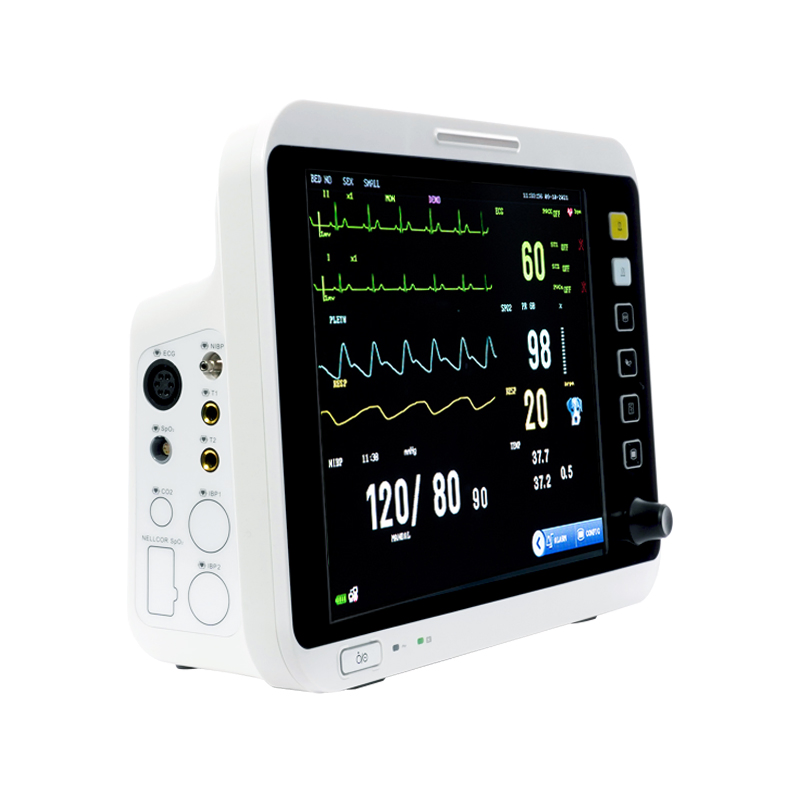 Quick Setup Alarm Portable Vital Signs Pets Clinics Hospital Use Multiparameter Patient Monitor with Blood Pressure Cuff for Pet