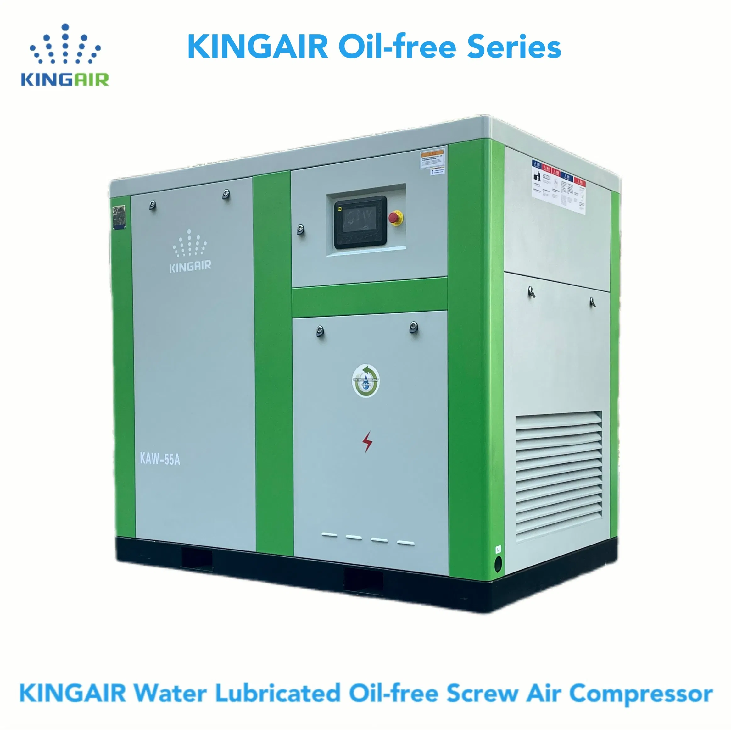 Industrial Stationary Similar Ingersoll Rand Atlas Copco 7 8 10 Bar 55kw Medical Oil Free Electric Direct Driven Pmsm VSD Rotary Screw Type Air Compressor