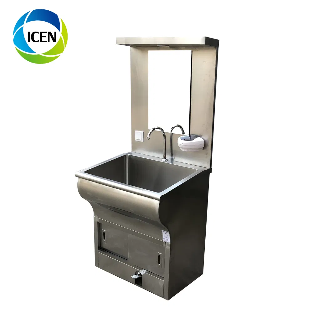 Two Compartment Inductive Medical Surgical Wash Basin Operating Theatre Scrub Sink