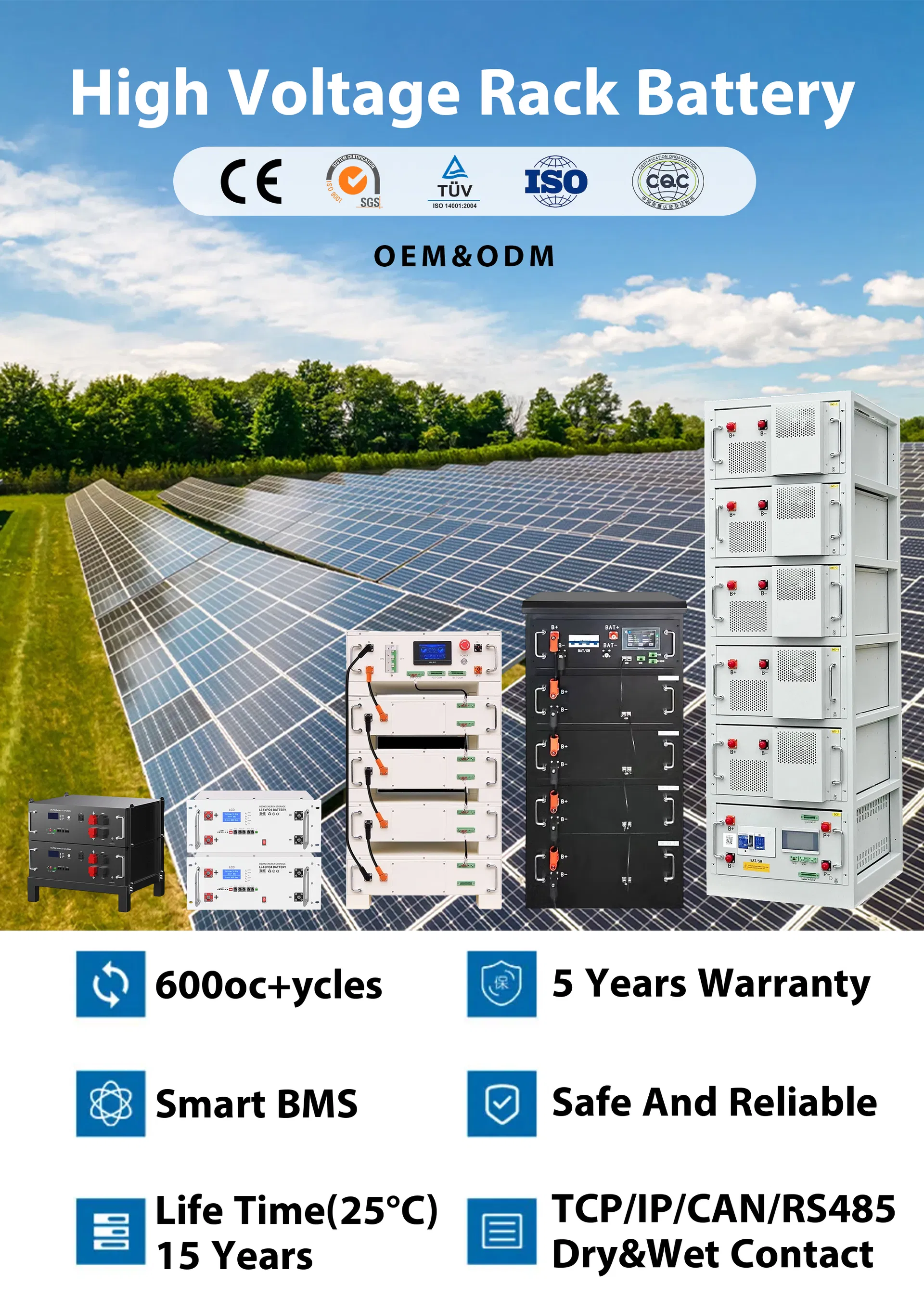 Industrial Smart Lithium Ion Battery System